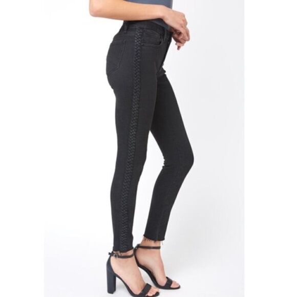 DRIFTWOOD Jackie Braided Side Stripe Skinny Jeans - Picture 1 of 10